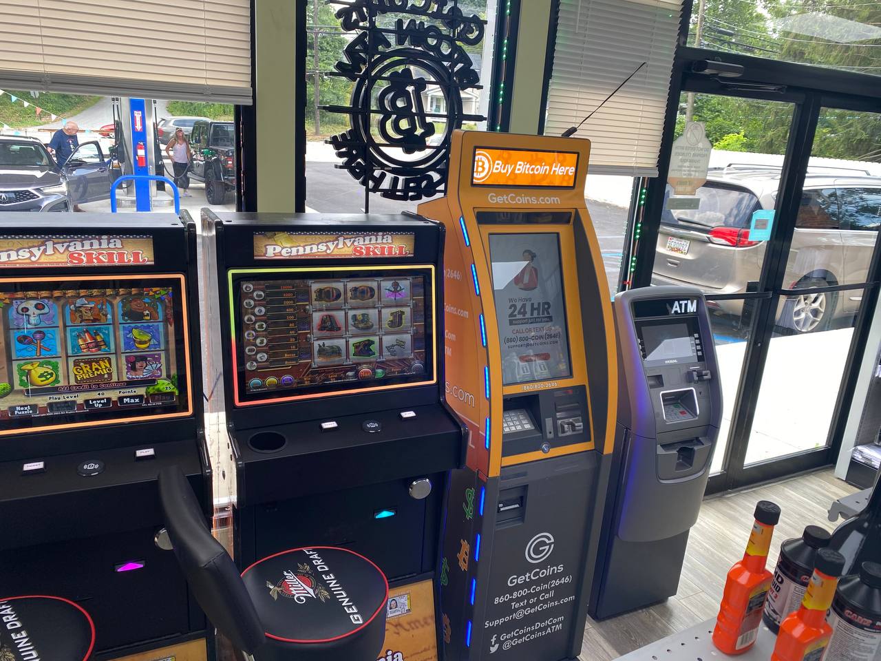 Getcoins - Bitcoin ATM - Inside of Sunoco in West Chester, Pennsylvania