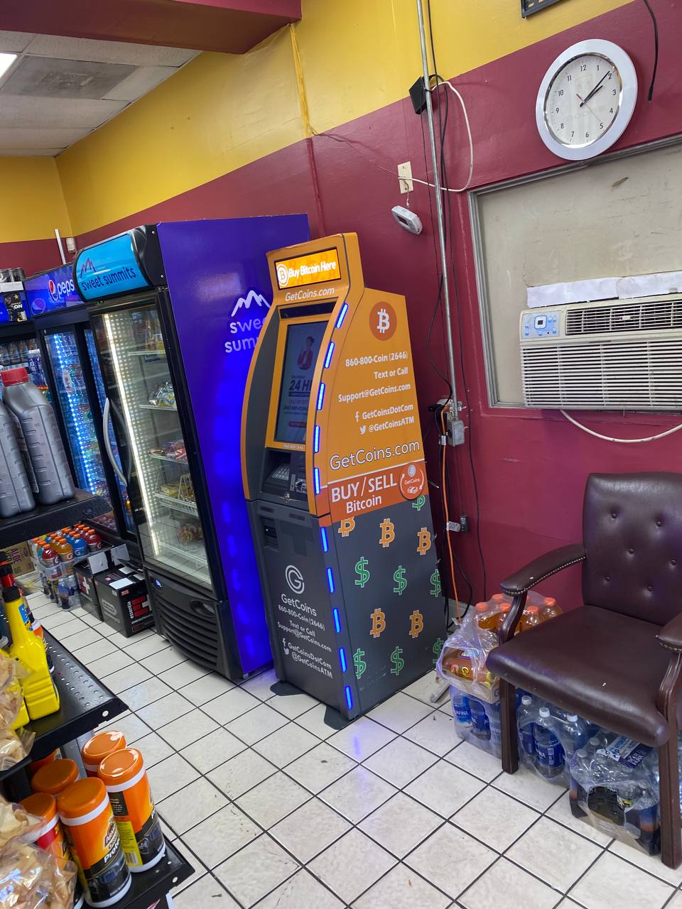 Getcoins - Bitcoin ATM - Inside of Duke Street Coastal in Alexandria, Virginia