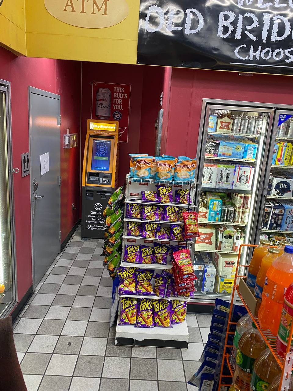 Getcoins - Bitcoin ATM - Inside of Food Mart in Woodbridge, Virginia