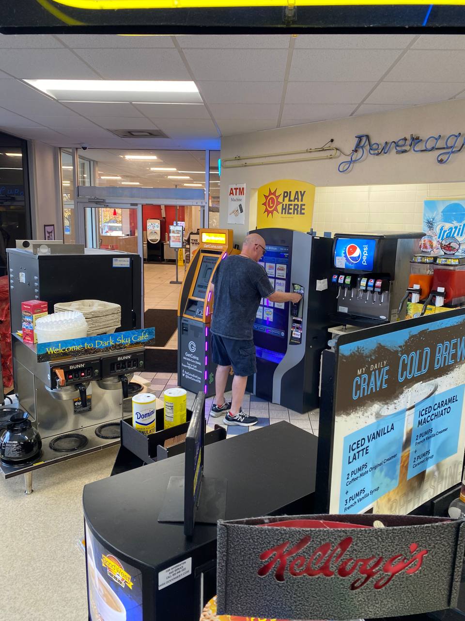 Getcoins - Bitcoin ATM - Inside of Exxon in Belcamp, Maryland