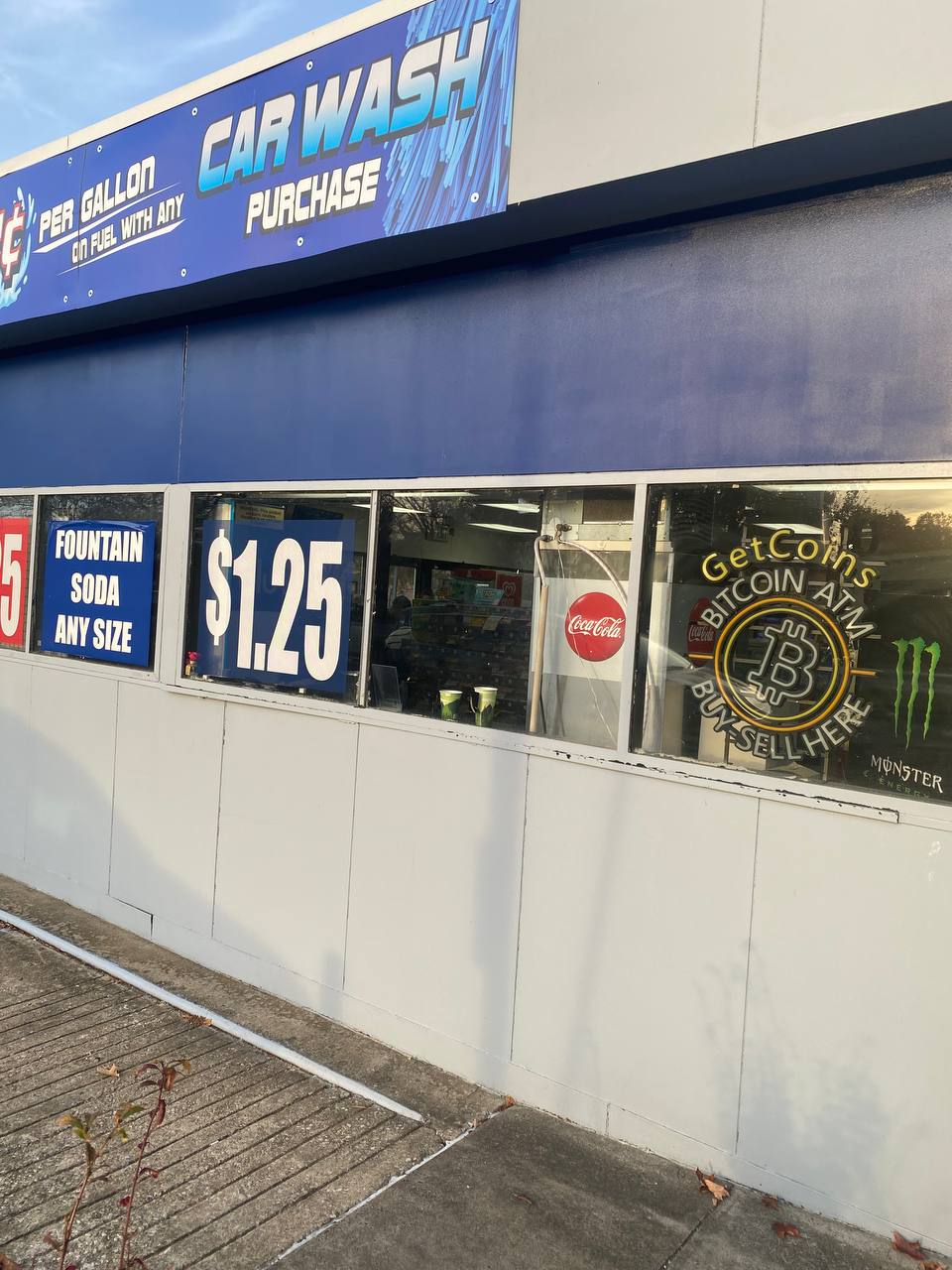 Getcoins - Bitcoin ATM - Inside of Sunoco in Forest Hill, Maryland