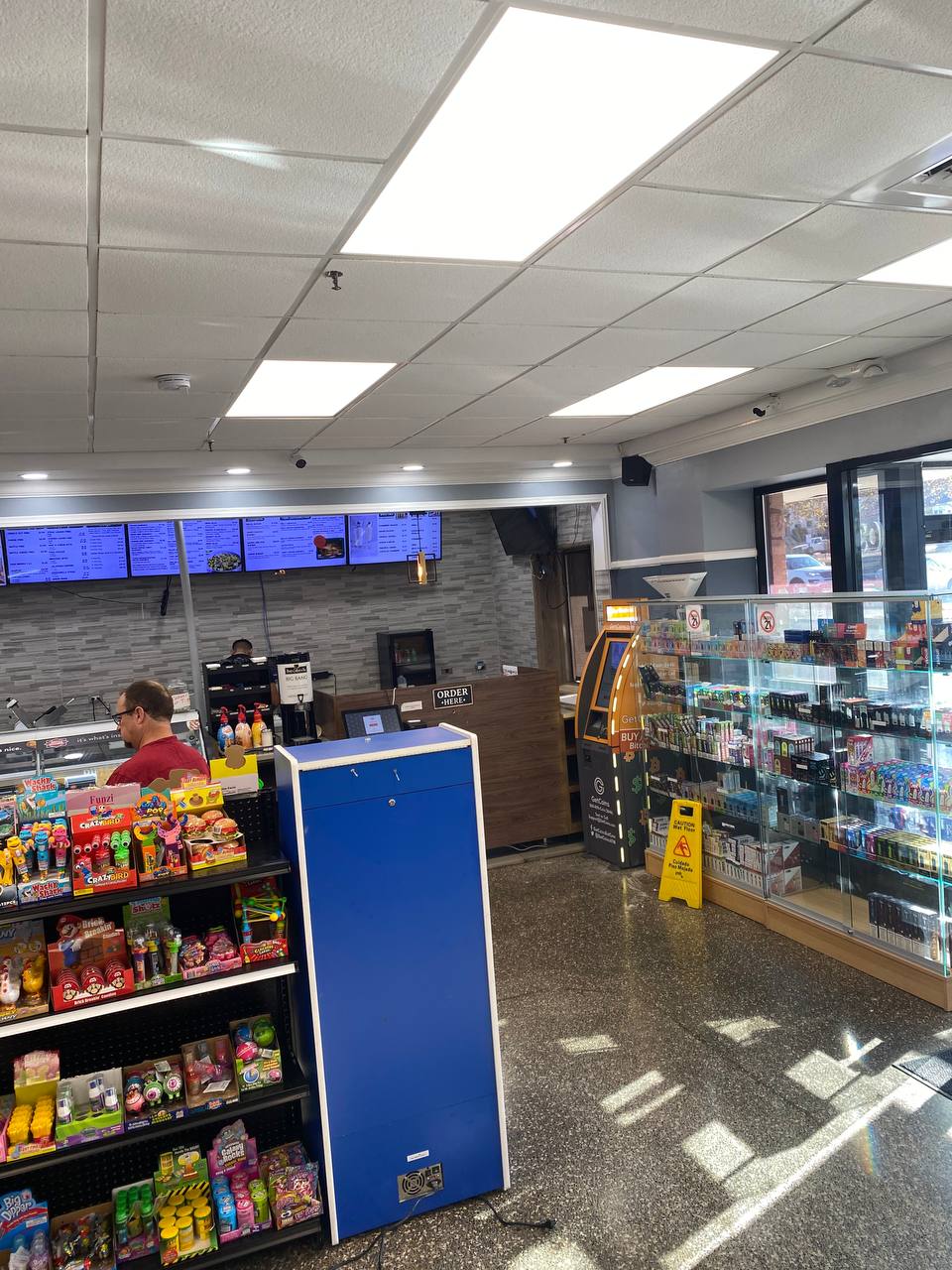 Getcoins - Bitcoin ATM - Inside of Delco Deli & Grill in Prospect Park, Pennsylvania