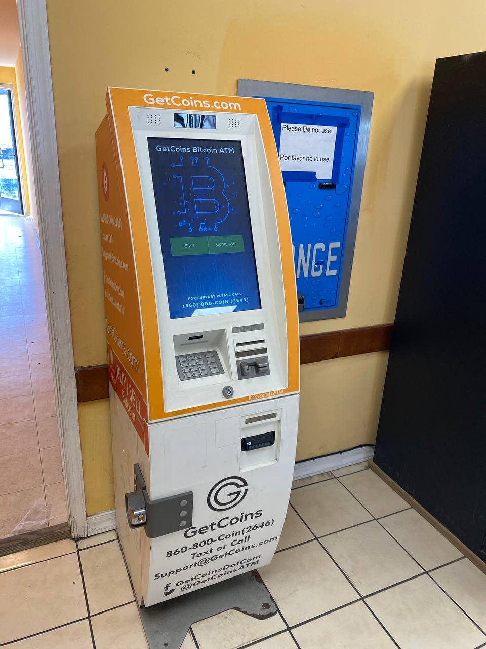 Getcoins - Bitcoin ATM - Inside of SuperSuds Laundromat in Winchester, Virginia