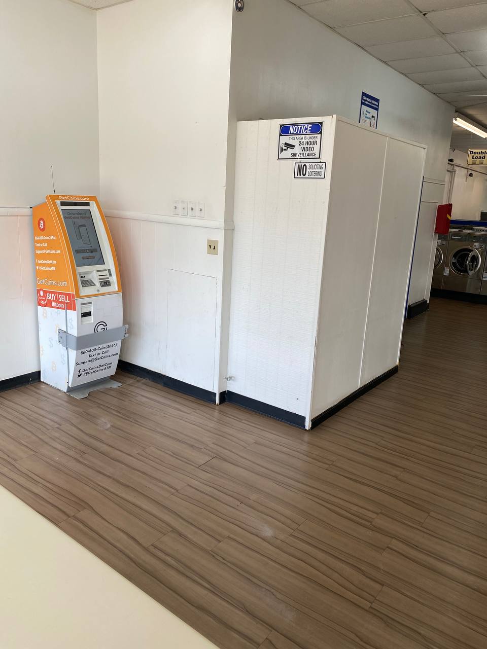 Getcoins - Bitcoin ATM - Inside of Super Suds Laundromat in Orange, Virginia