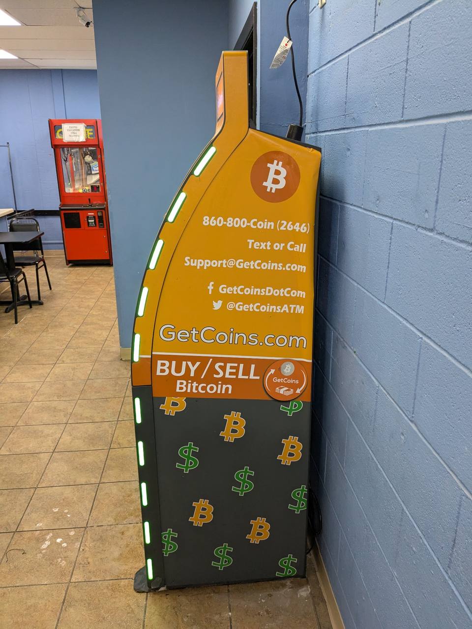 Getcoins - Bitcoin ATM - Inside of London Road Laundromat - Eau Claire in Eau Claire, Wisconsin