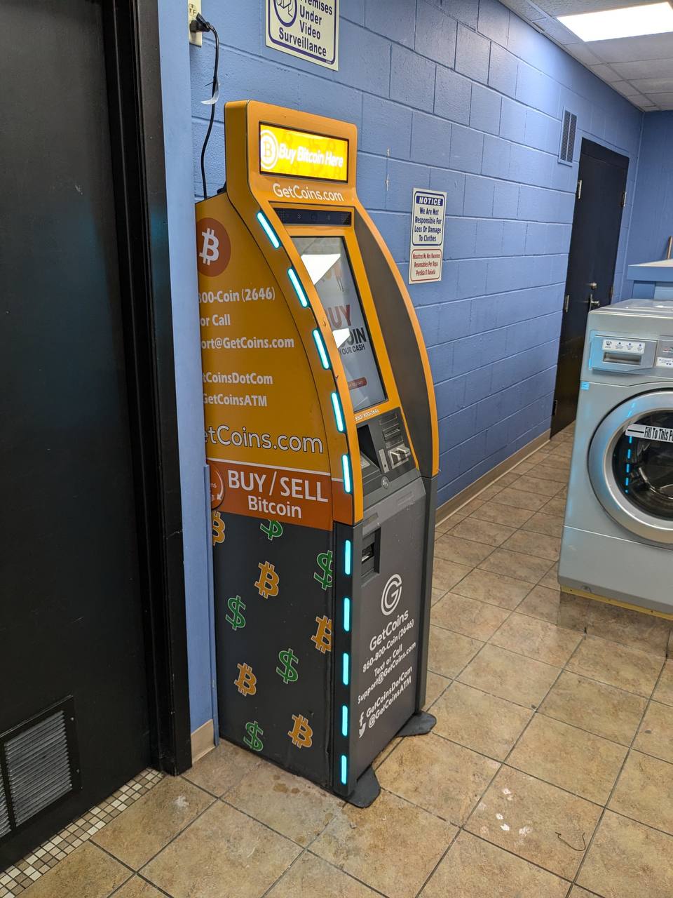 Getcoins - Bitcoin ATM - Inside of London Road Laundromat - Eau Claire in Eau Claire, Wisconsin