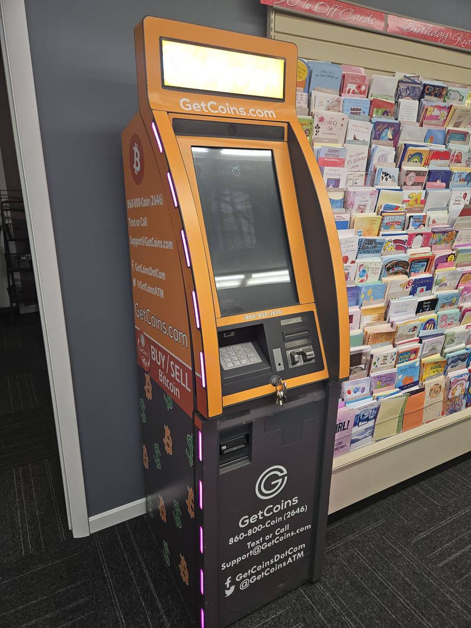 Getcoins - Bitcoin ATM - Inside of J.H. Lease Drug Company in Salem, Ohio