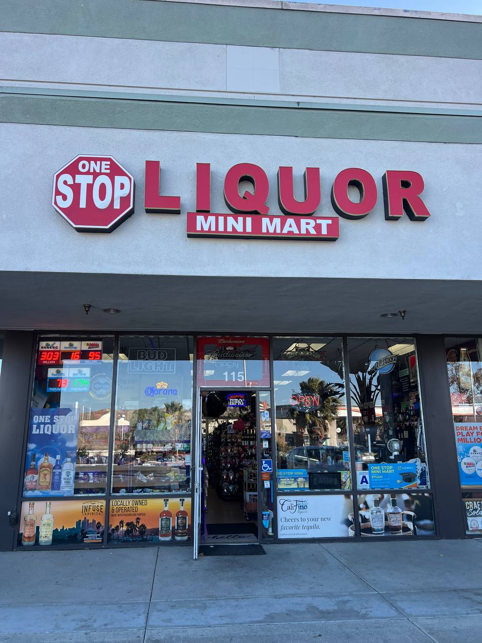 Getcoins - Bitcoin ATM - Inside of One Stop Liquor in Corona, California