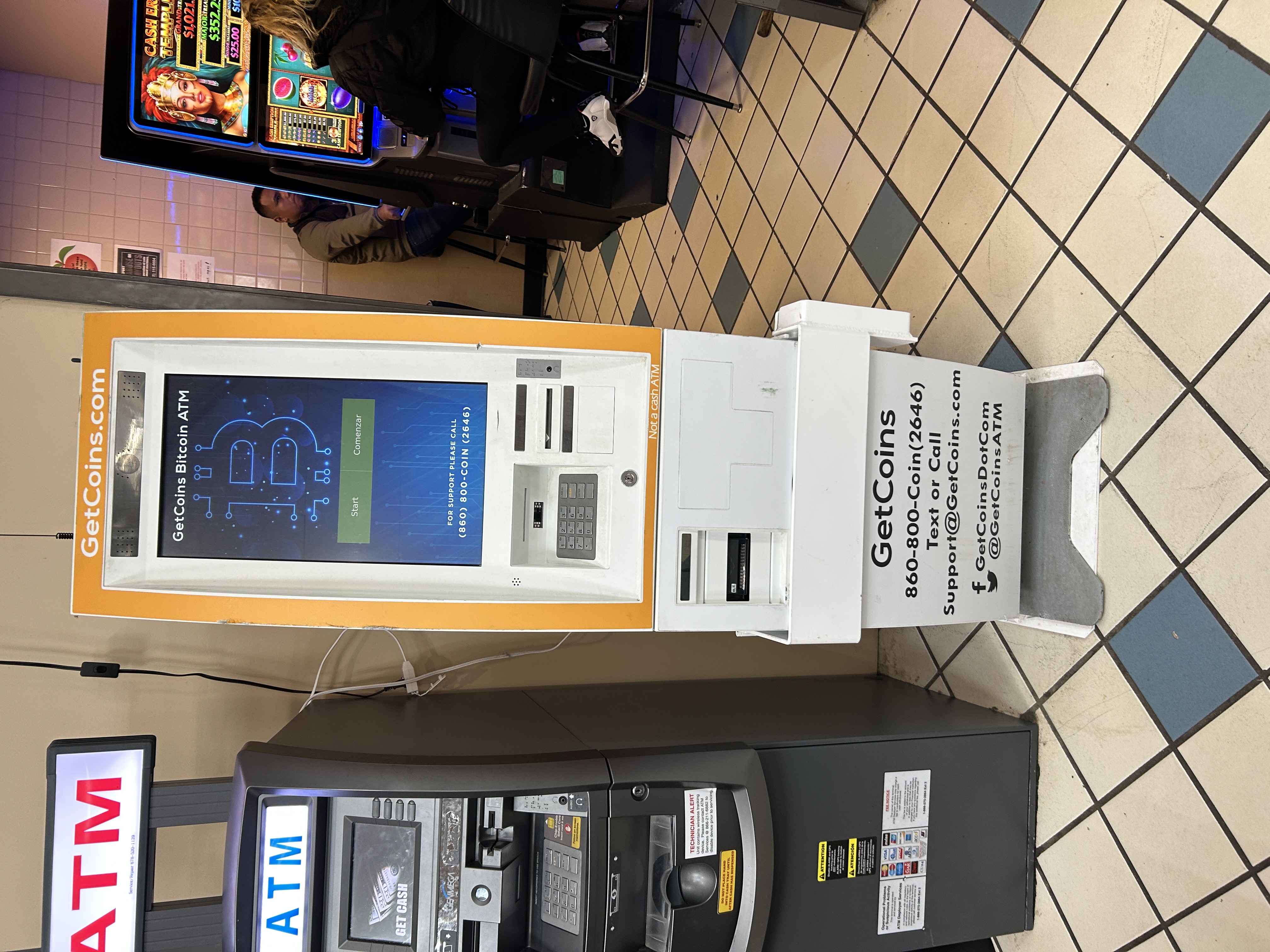 Getcoins - Bitcoin ATM - Inside of Pleasantdale Shell Food Mart in Tucker, Georgia