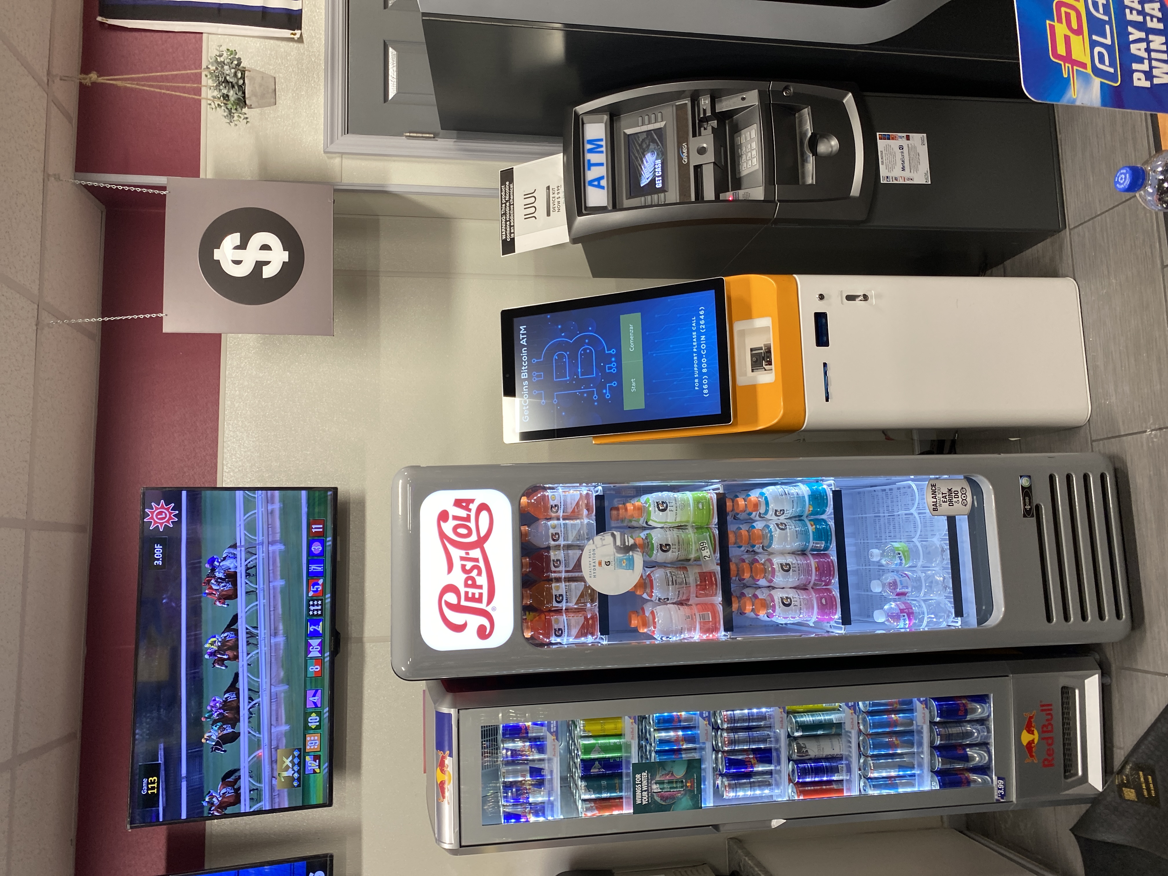 Getcoins - Bitcoin ATM - Inside of Elkridge Marathon in Elkridge, Maryland