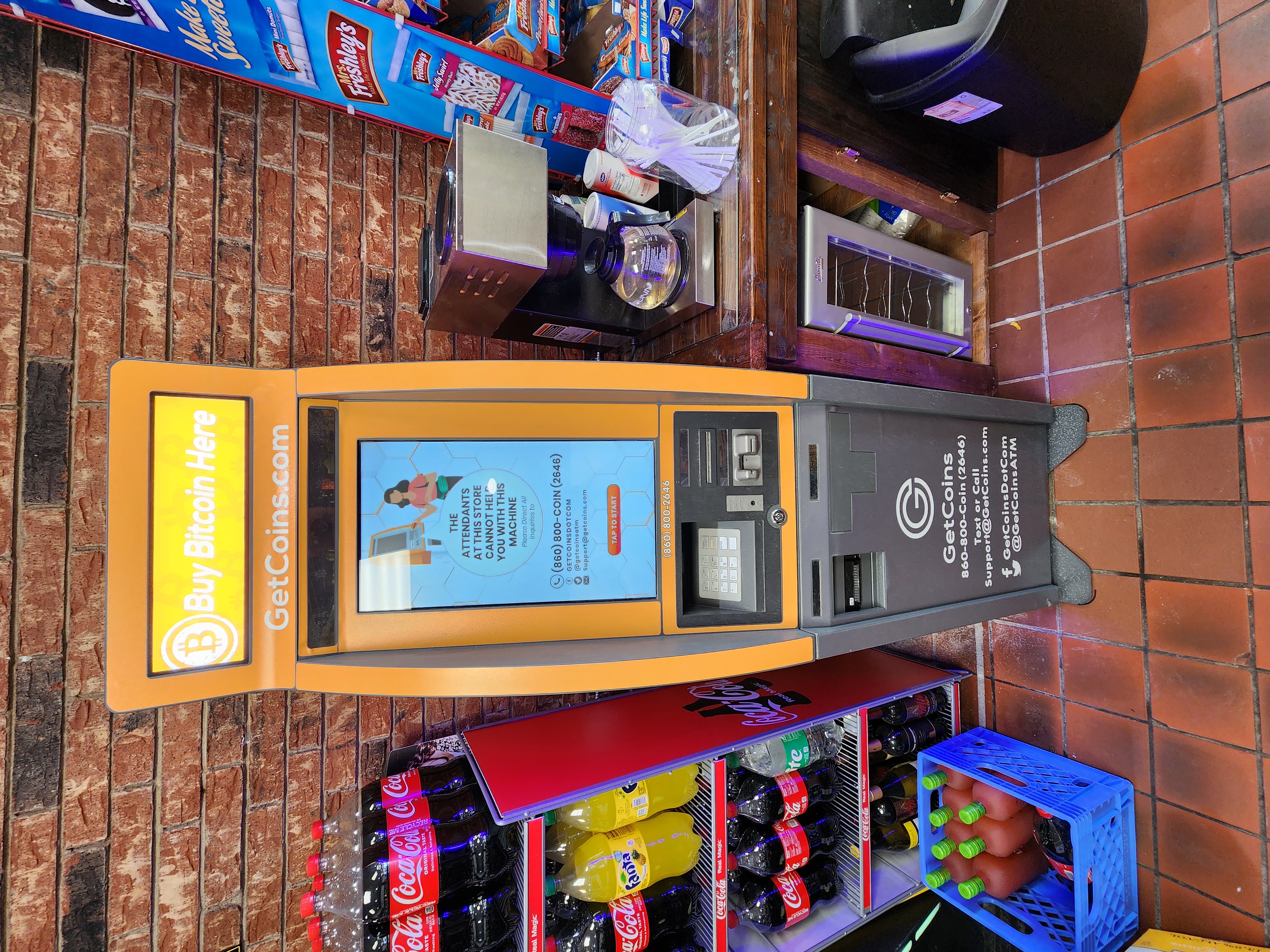 Getcoins - Bitcoin ATM - Inside of Wagon Beer & Wine in Garland, Texas