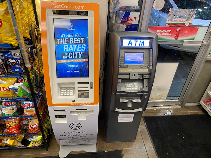 Getcoins - Bitcoin ATM - Inside of Chevron in Morrow, Georgia