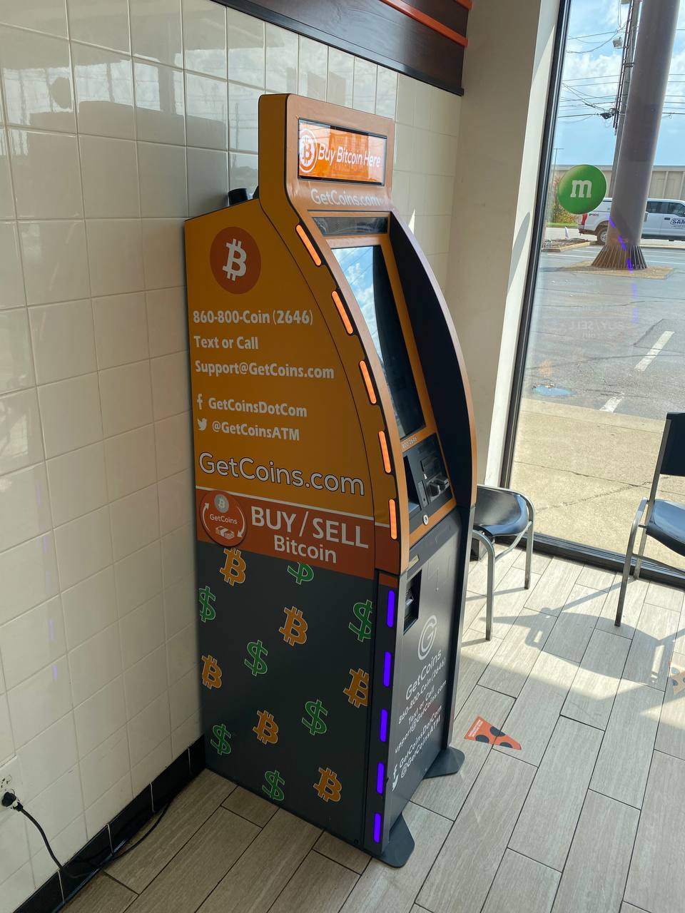 Getcoins - Bitcoin ATM - Inside of Little Caesars in Boardman, Ohio