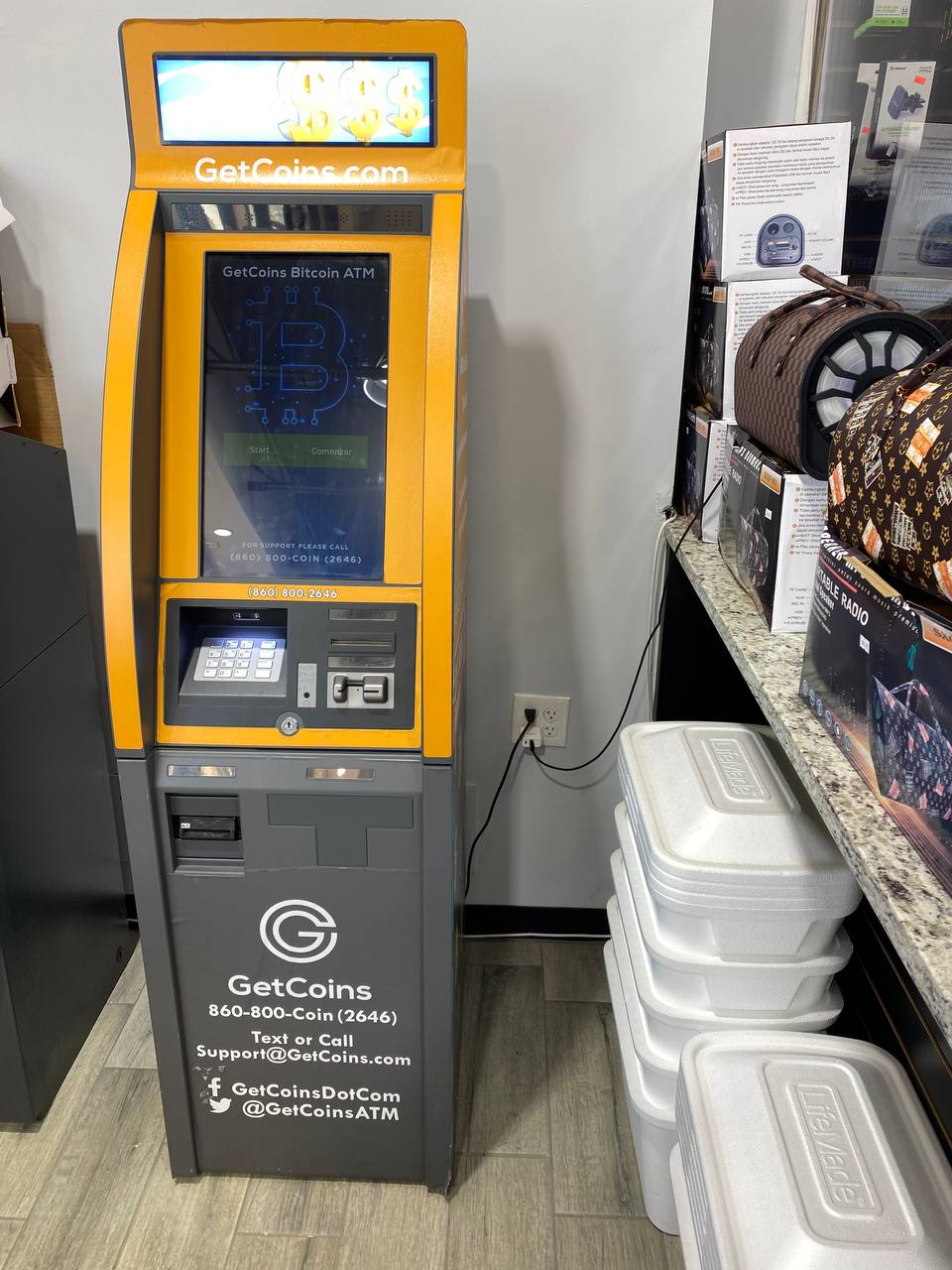 Getcoins - Bitcoin ATM - Inside of Smart Food Mart 1 in Acworth, Georgia