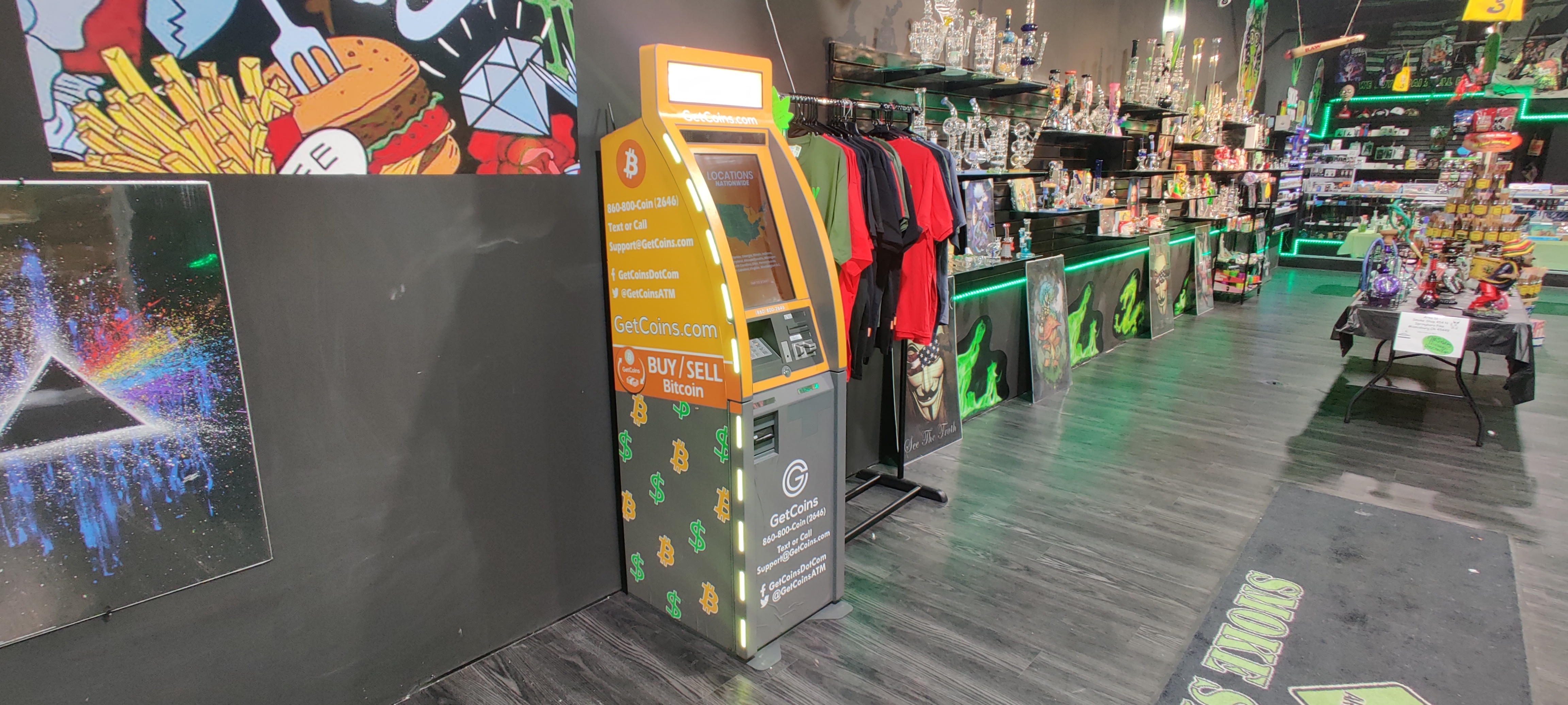 Getcoins - Bitcoin ATM - Inside of Area 51 Smoke Shop in Dayton, Ohio