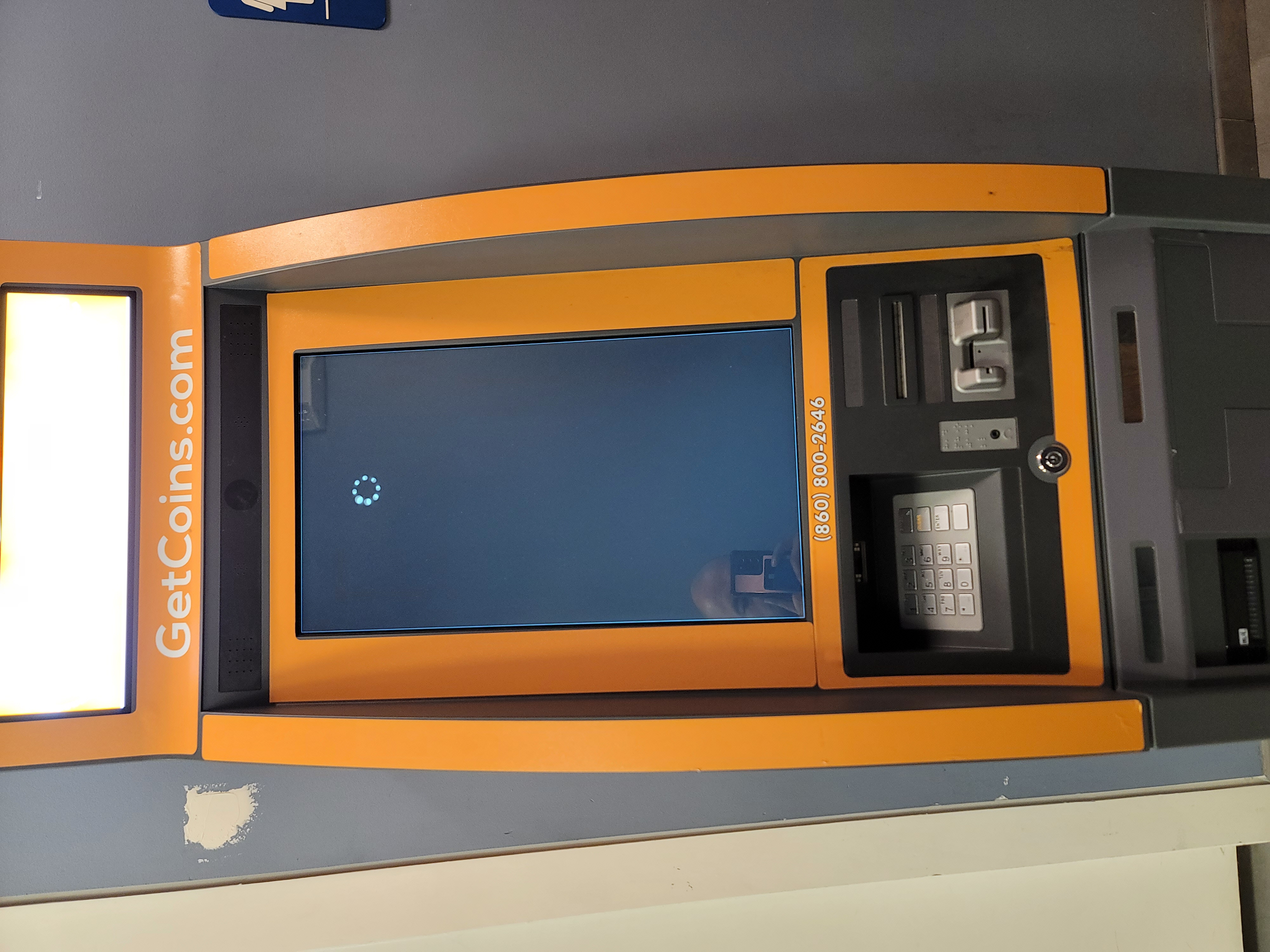 Getcoins - Bitcoin ATM - Inside of Washateria Lounge in Houston, Texas