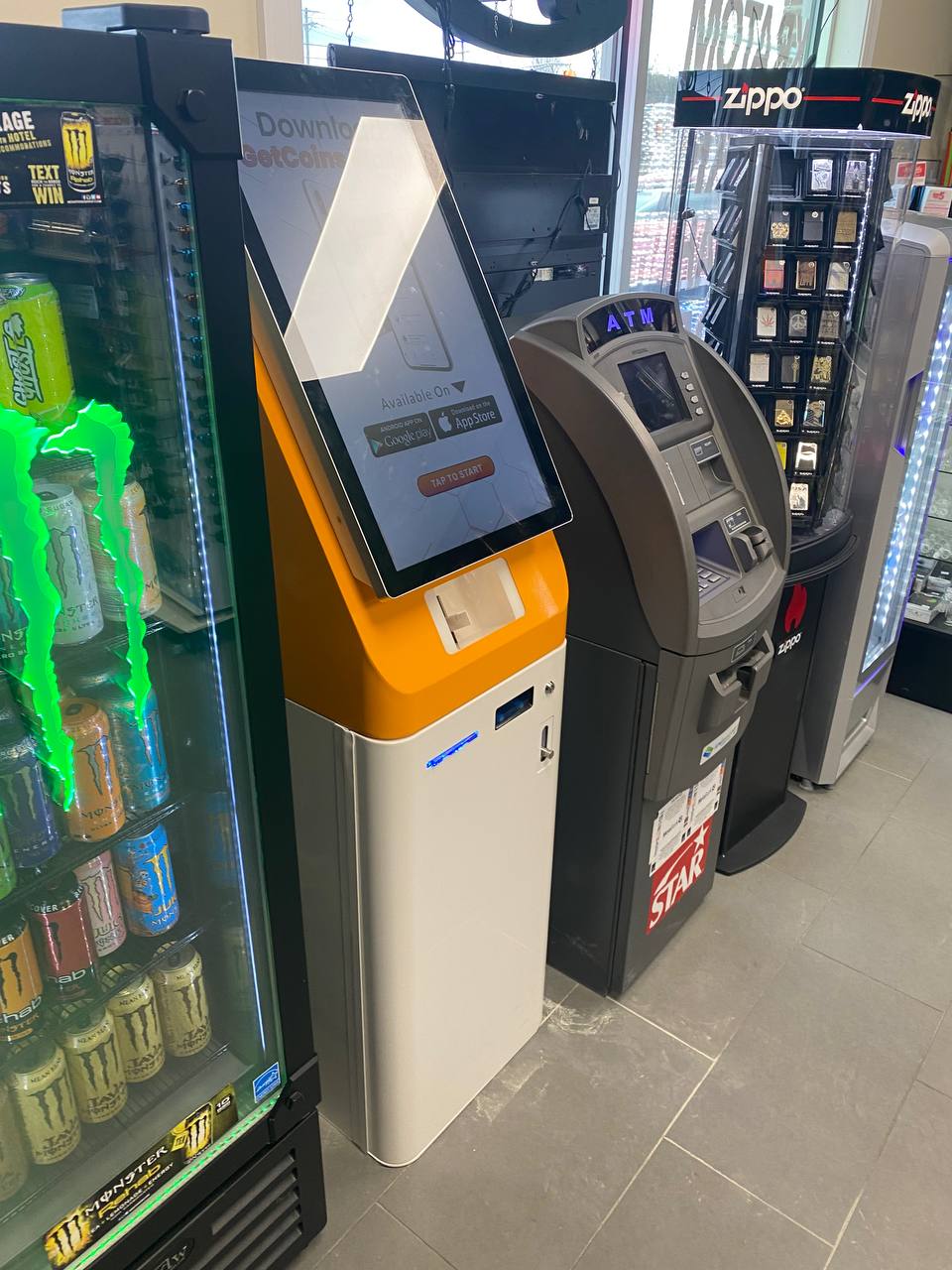 Getcoins - Bitcoin ATM - Inside of Mad Smoke Shop in Berlin, New Jersey