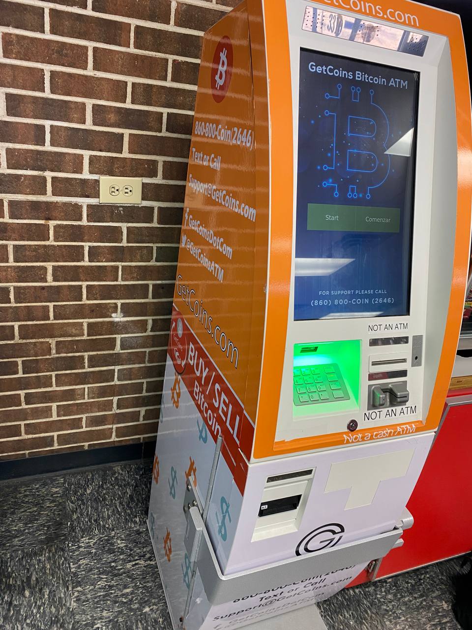 Getcoins - Bitcoin ATM - Inside of BP in Fayetteville, North Carolina