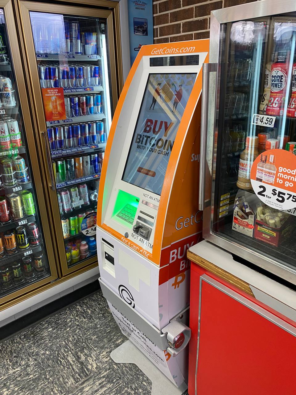 Getcoins - Bitcoin ATM - Inside of BP in Fayettville, North Carolina
